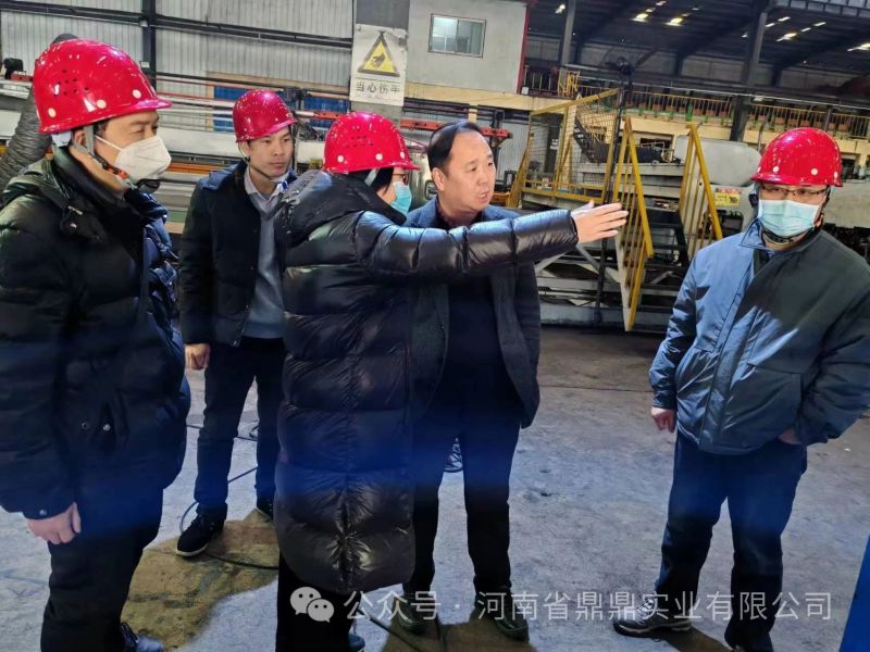 中國鐵道科學(xué)研究院集團(tuán)有限公司鐵道建筑研究所檢測主任薛豐蒞臨河南省鼎鼎實(shí)業(yè)有限公司調(diào)研